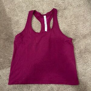 Pink lulu lemon swiftly tech tank top! Magenta size 8